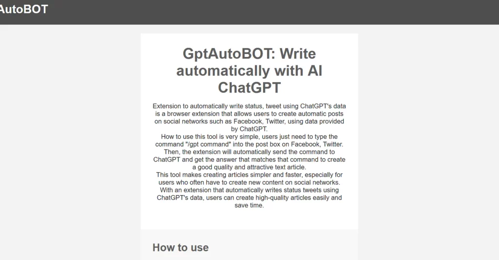 GPTAutoBot