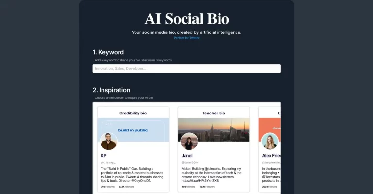 AI Social Bio