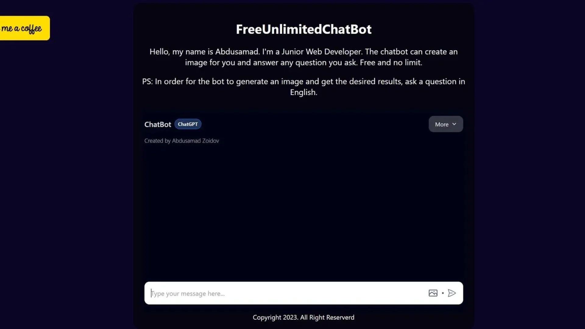 Free Unlimited Chat Bot