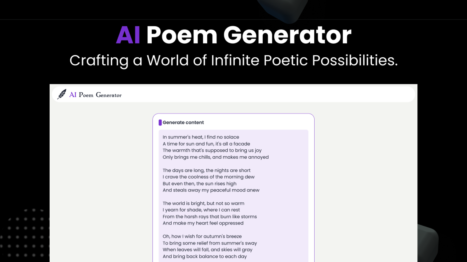 AI Poem Generator