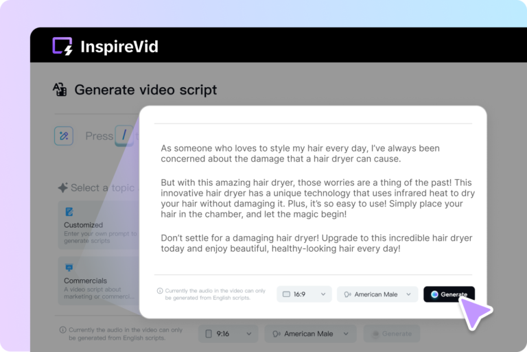 InspireVid AI Video Generator