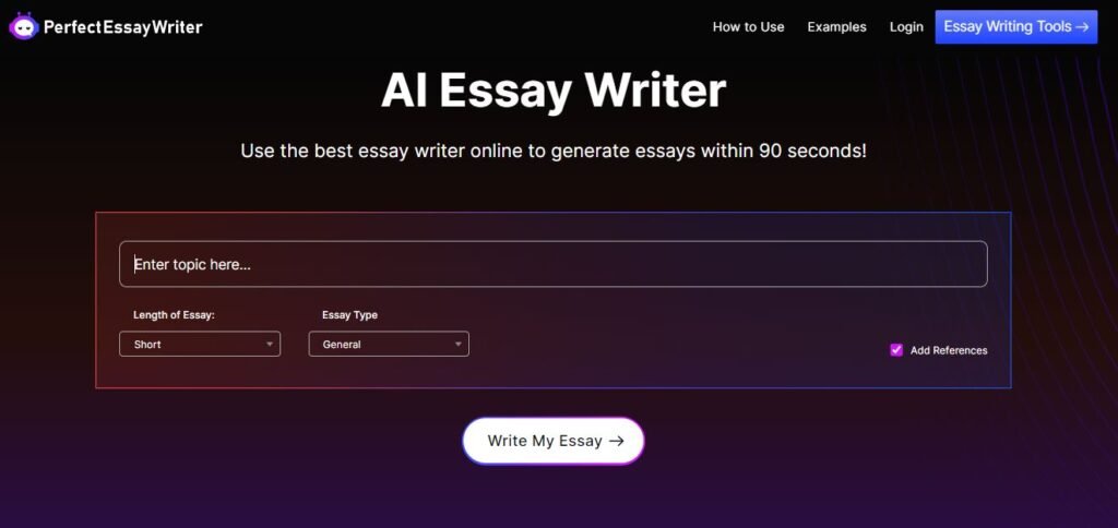 Perfect Essay Writer ai